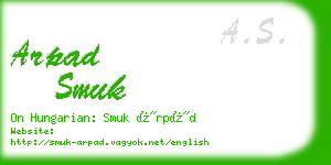 arpad smuk business card